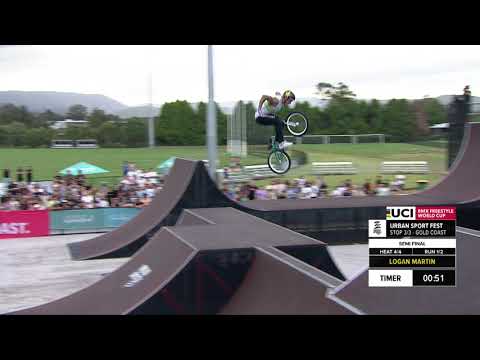 Logan Martin | Men's semi-final run UCI BMX Freestyle World Cup Gold Coast