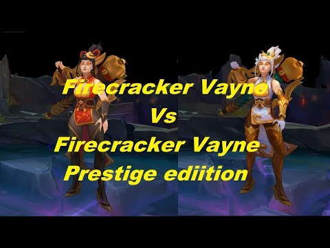 3D Model - Firecracker Vayne Prestige Edition VS Firecracker Vayne - League of Legends