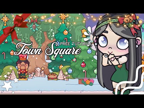 Town Square Christmas Decoration Free || AvatarWorld || Pazu ⭐️