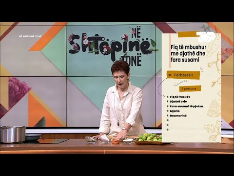 Receta nga Linda Fishta - Fiq të mbushur me djathë dhe fara susami - Në Shtëpinë Tonë