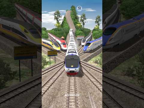 Konvoi Kereta Api Inspeksi Melintasi Antrian Persilangan 4 Kereta Cepat #train #railtrack #keretaapi