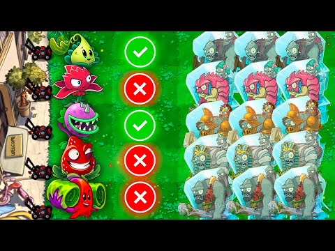 Every Plants Power Up VS Team Frozen Gargantuar - Who Will Win? - Plants Vs Zombies 2