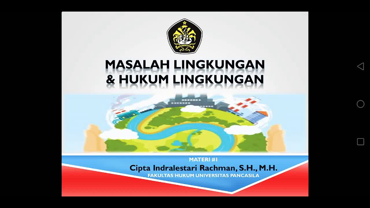 Lingkungan Hidup dan Hukum Lingkungan