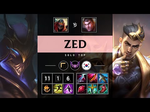 Zed Top vs Jayce - KR Master Patch 25.S1.3