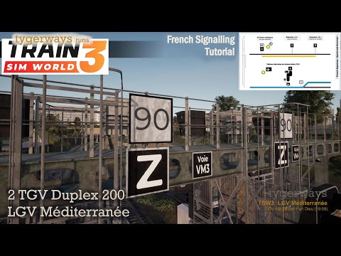 French Signalling: Speed, Direction and Shunting Signals on the TGV Duplex 200 (TSW | tutorial)