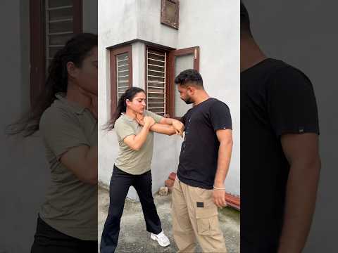 Self-defense technique against neck choke #selfdefense #kravmaga #martialarts #youtube