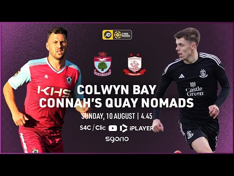 FULL MATCH: Colwyn Bay v Connah's Quay Nomads | JD Cymru Premier | English Language Commentary