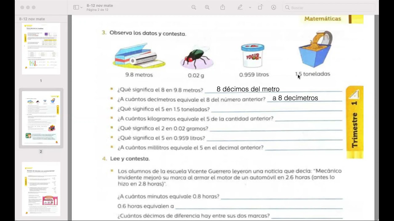 Watch Parte decimal en medidas Now Parte decimal en medidas