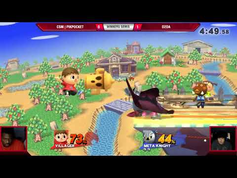 VS Weekly 8/31/17 - Losers 8ths - Pikpocket (Villager) vs D2da (Meta Knight) - Smash 4