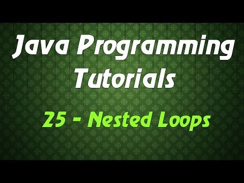 Java Programming Tutorials - 25 - Nested Loops