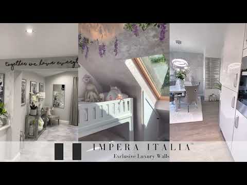 Textured and Smooth Metallic Paints, for Unique and Bespoke Wall Finishes by Impera Italia.