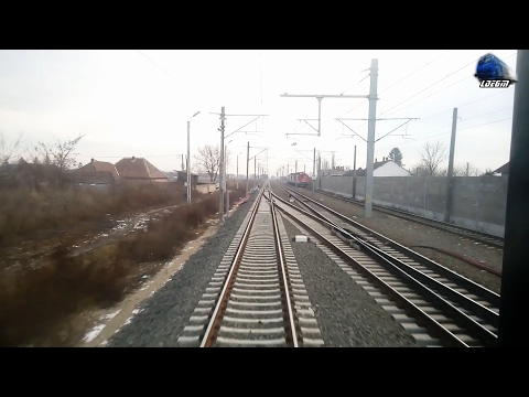 Train Backview IR72-1 Bucuresti Nord-Budapesta Keleti Soseste/Arriving in Curtici - 17 January 2017