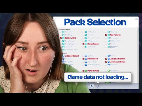 the sims pack selection update BROKE MY GAME