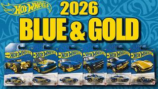 Unboxing the NEW 2026 Hot Wheels BLUE & GOLD Series!!
