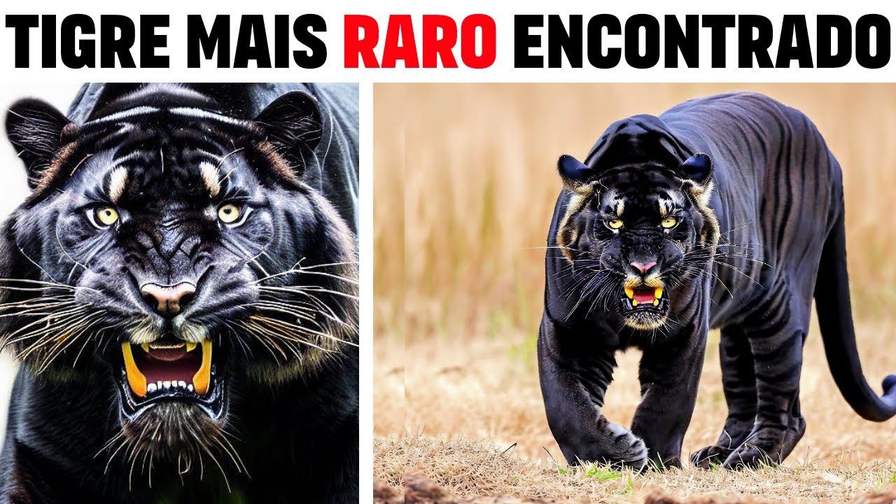 BLACK TIGER: RAREST and unique tiger in the world