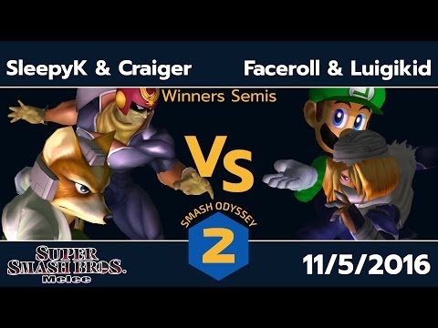 SO2 - SleepyK/Craiger vs. Faceroll/Luigikid - SSBM Winners Semis - Smash Melee