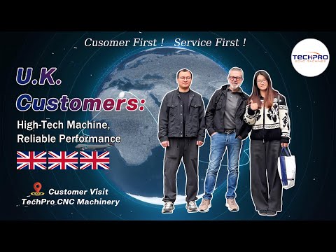 Welcome UK Customers to Visit TechPro CNC Factory and Purchase ATC CNC Router Machine TPM2030E Plus