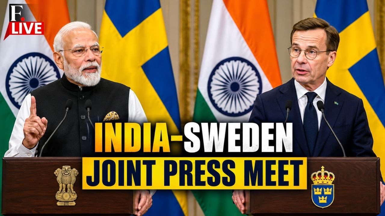 PM Modi LIVE: PM Modi, Swedish PM Ulf Kristersson Hold Joint Press Meet