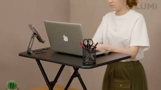 Ultra-Slim Sit-Stand Desk Converter - DWS26-01N