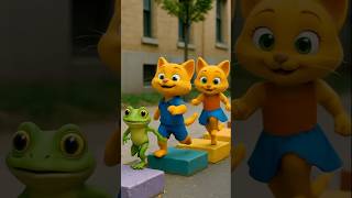 Qui Saute Saute La Grenouille Saute | Chanson Pour Enfants 😻 Chats Famille ❤️