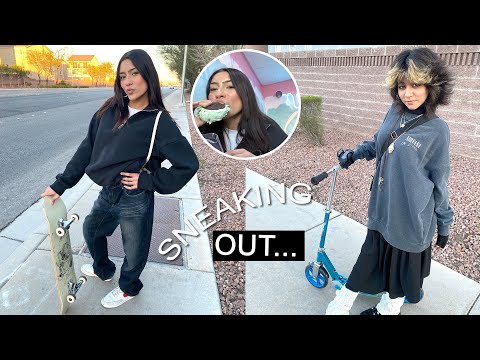 SNEAKING OUT to get ICE CREAM