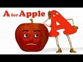 A For Apple Alphabet ABC Songs Phonics Song 3D ABC Songs Rhymes For Children