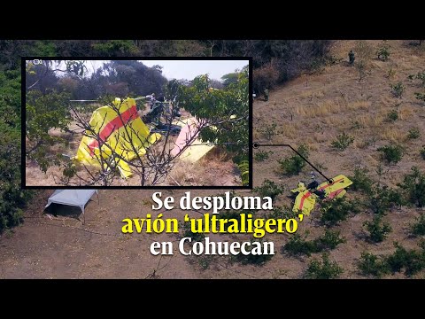 Se desploma un avión ultraligero en Cohuecan, Puebla, se reportó una persona fallecida