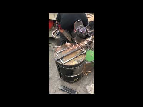 Gasifier Cradle mount for the Flatbed V10 Woodgas Truck