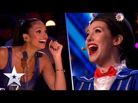 Mary P brings a spoonful of SASS with UNEXPECTED performance | Auditions | BGT 2022