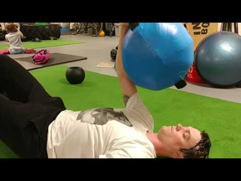 Mountain Biking Exercise For Shoulder Stability AquaBall Timed Holds