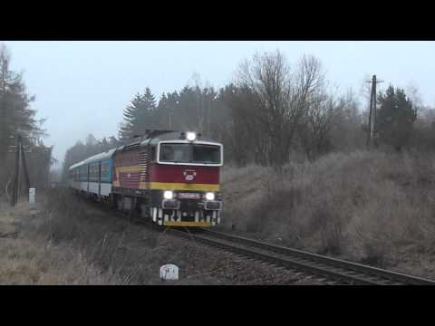 Brejlovec 754.049 přijíždí s Os 4834 do Třebíče