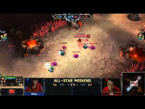 ALL STAR NEW MAP 1v1 Mid lane final (Toyz) vs (Misaya)