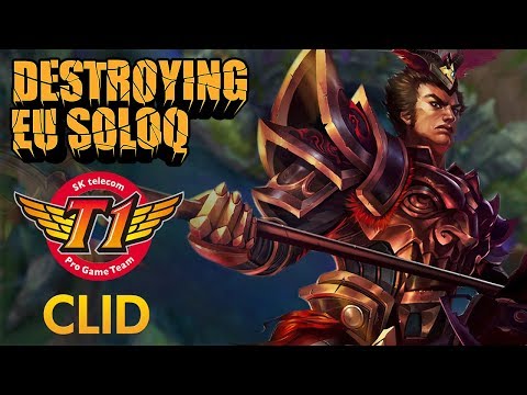Destroying EU SoloQ: SKT T1 Clid - Jarvan Jungle - KDA 17/5/15