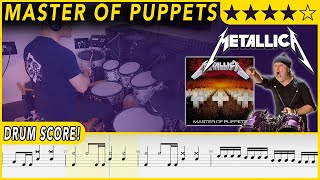Master Of Puppets - Metallica | DRUM SCORE Sheet Music | #626 DRUMSCRIBE