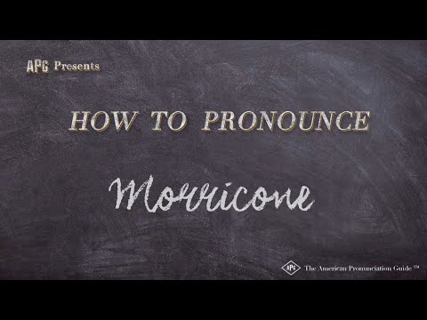 How to Pronounce Morricone (Real Life Examples!)