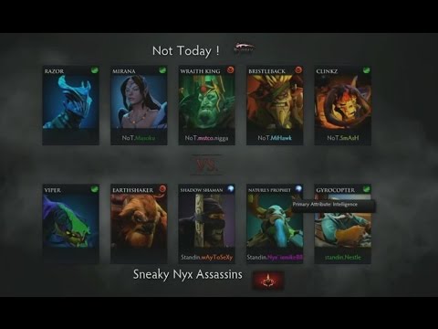 Dota 2 Sneaky Nyx Assassins vs Not Today - Game 1 | D2CL Season 4 Group Stage
