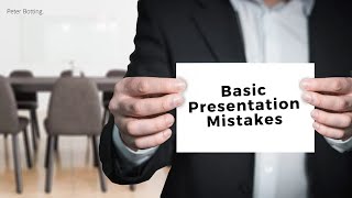 Basic Public Speaking and Presentation Mistakes