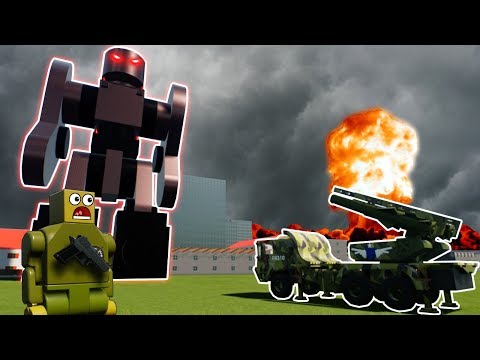 EVIL LEGO ROBOT ARMY TAKES OVER LEGO WORLD! - Brick Rigs Gameplay Roleplay - Lego Movie Apocalypse