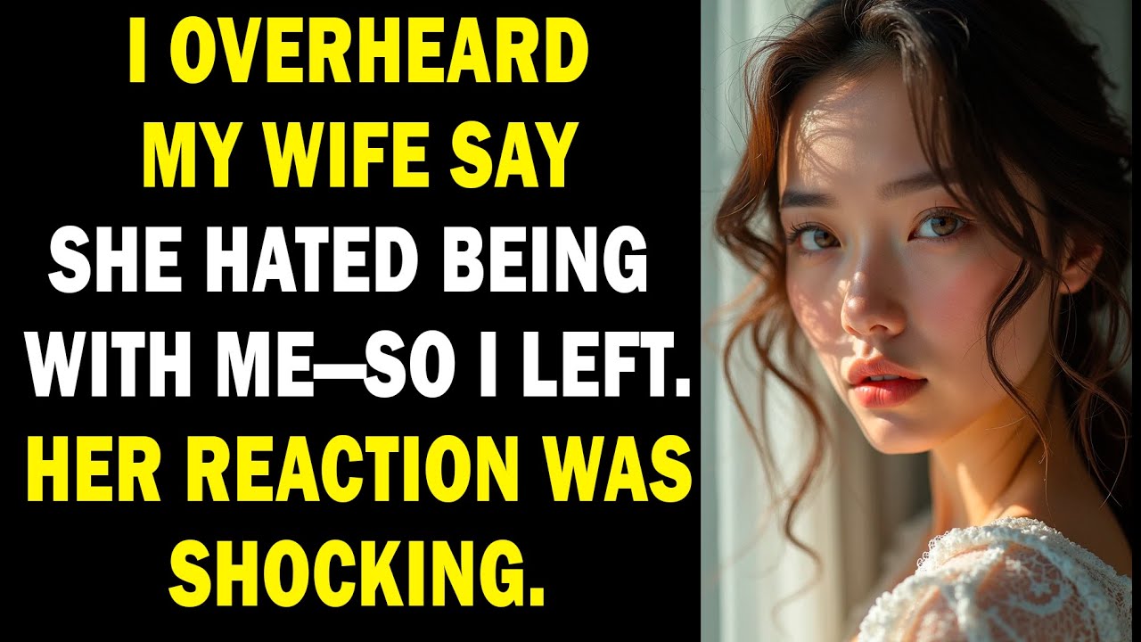 My Wife Admitted She Couldn't Stand Me—So I Disappeared. What Happened Next Shocked Me.