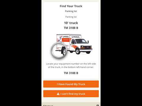 Part of a video titled How to Pick Up a Moving Truck with U-Haul Truck Share 24/7 - YouTube