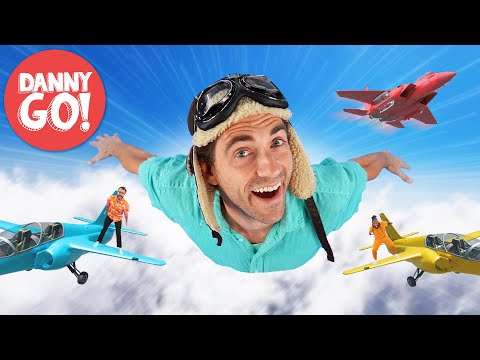 "Airplane Mode!" Flying Dance ✈️ 🚁 Jets, Helicopters + More | Danny Go! Songs for Kids