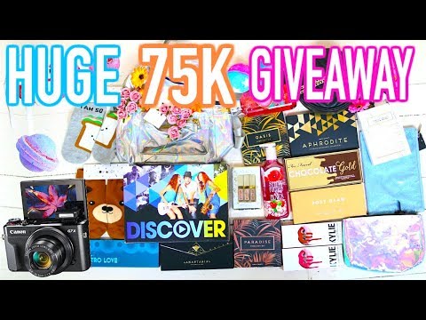 HUGE GIVEAWAY! (CANON G7X, SEPHORA, LUSH, KYLIE COSMETICS & MORE!) Video