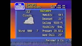 WeatherSTAR 4000 - Baltimore, MD (February 20, 1999; 3:58am)