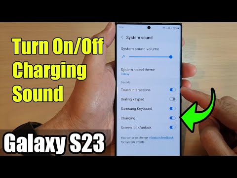 Galaxy S23's: How to Turn On/Off Charging Sound