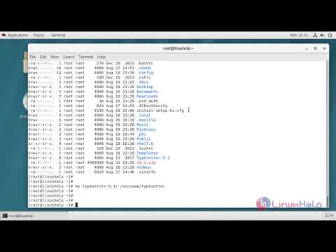 How to Install Typesetter CMS on RHEL7.6 | LinuxHelp Tutorials