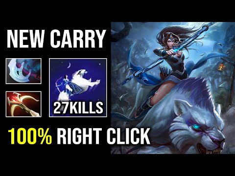 100% Right Click Physical DPS - NEW Hyper Carry Mirana Insane Hit Like a Truck Dota 2