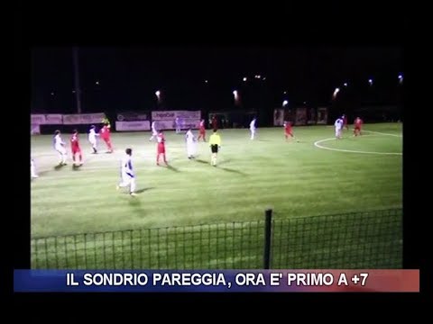 Il Sondrio pareggia, ora è primo a +7