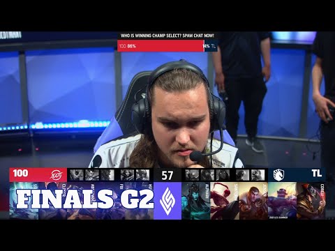 100 Thieves vs Team Liquid - Game 2 | Grand Finals Playoffs S11 LCS Summer 2021 | 100 vs TL G2