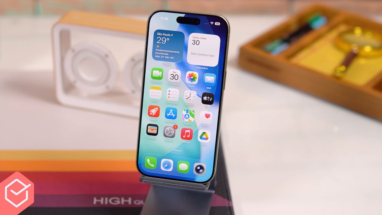Miniatura da avaliação em vídeo de Apple iPhone 17 512 GB Azul-névoa