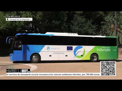 220916 El servicio de transporte escolar incorpora tres nuevos autobuses híbridos, por 780 000 euros